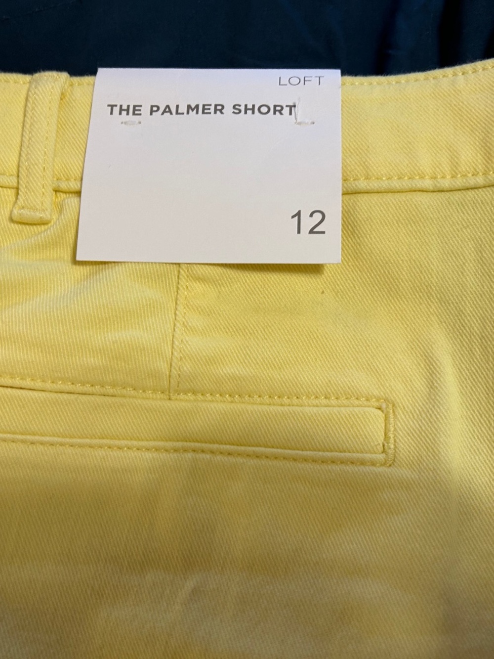 NWT bright yellow Loft Palmer shorts